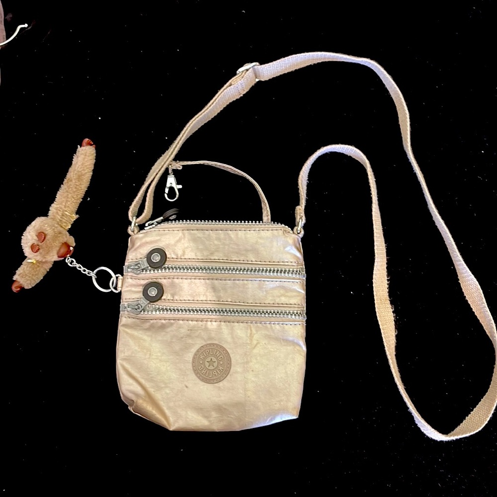 Kipling silver Keiko crossbody mini bag